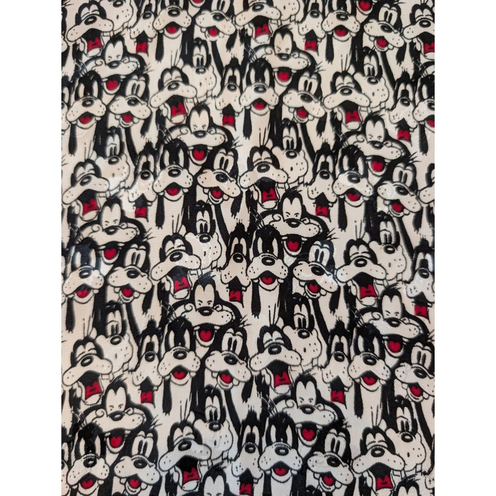 Disney Table Runner Scarf Womens‎ Black White Goofy Character Print 57x9